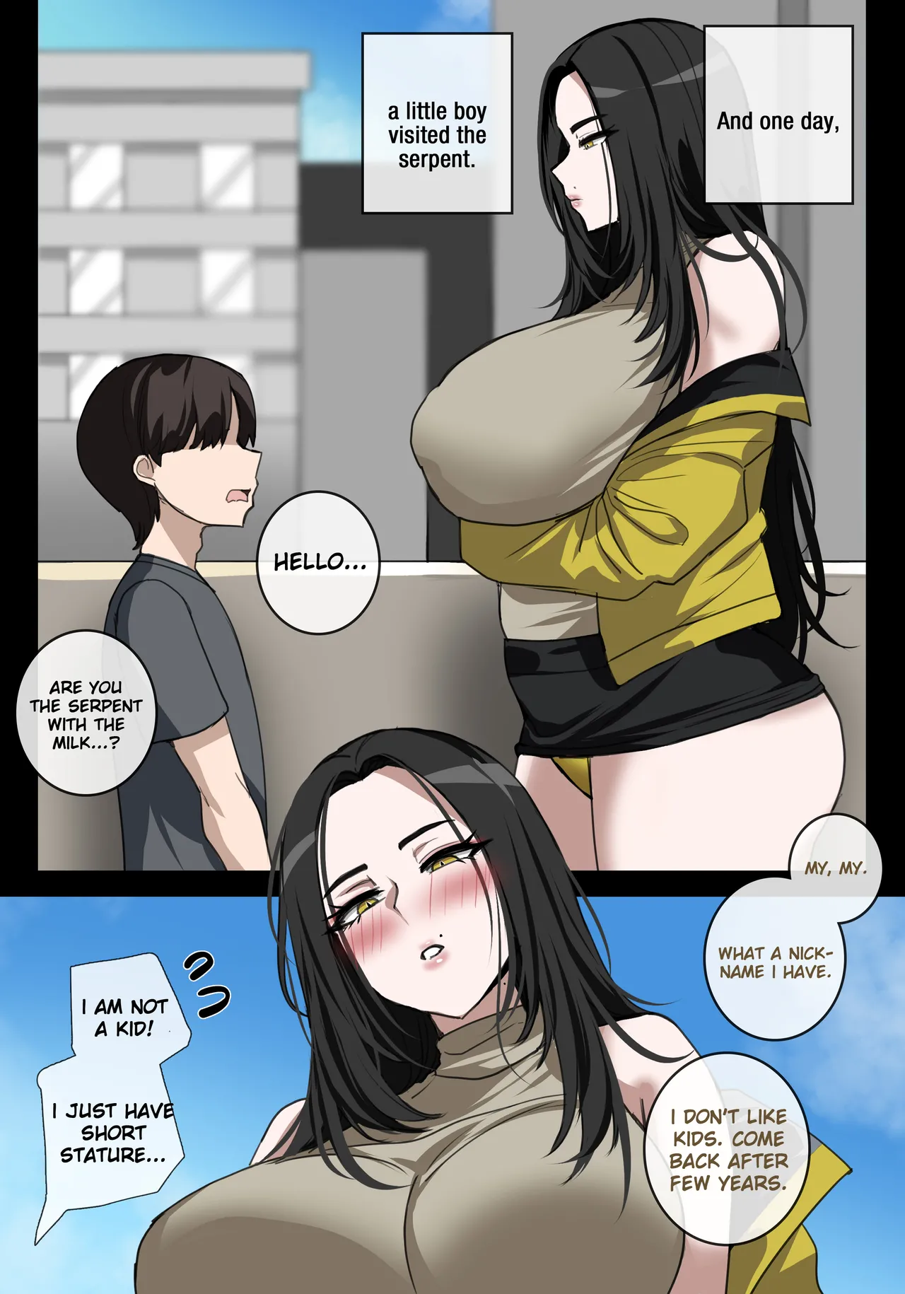 BANISHED SERPENT WASHES HER SINS WITH HER PUSSY. page 5 full