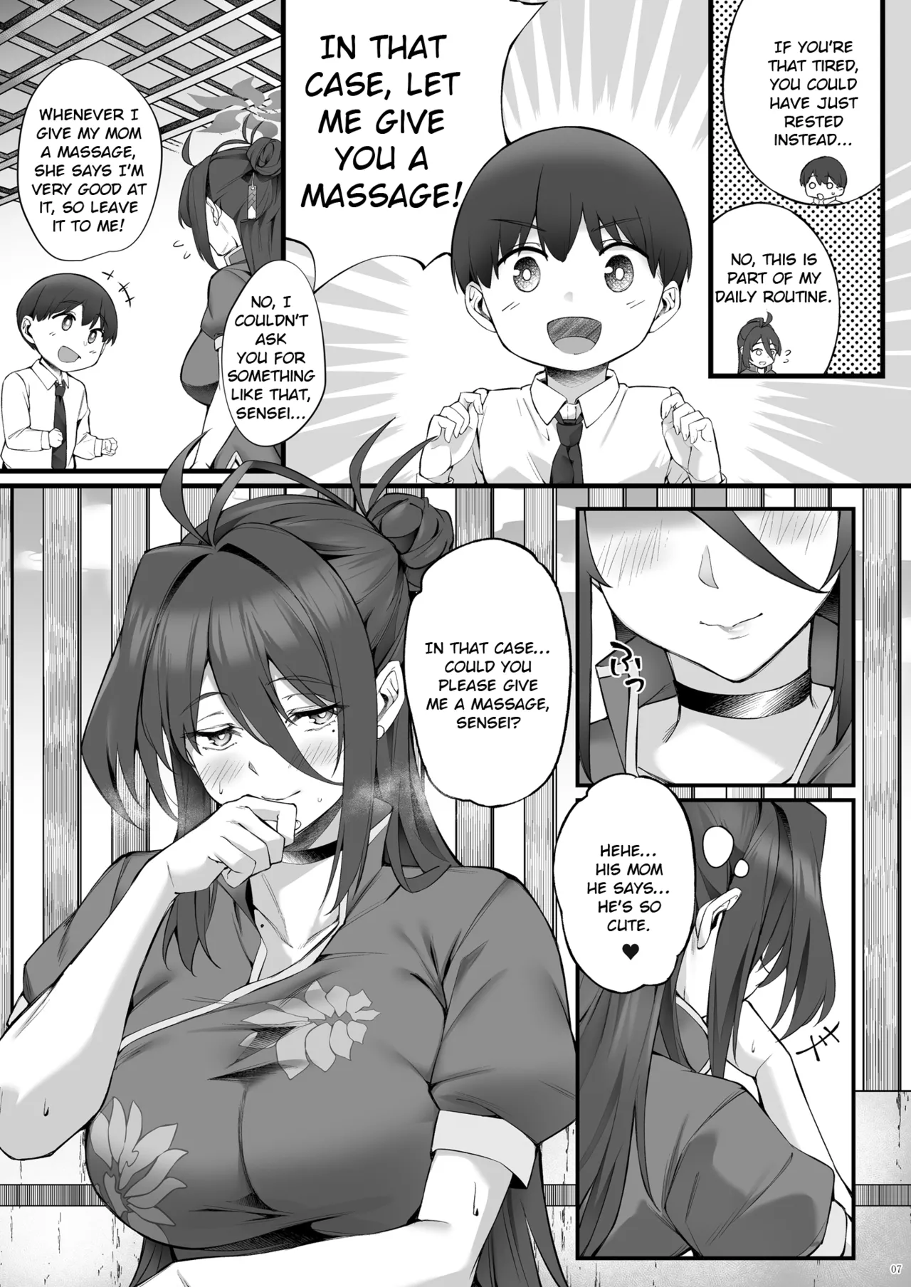 Reijo Onee-chan to Micchaku Massage | A Very Touchy Massage with Big Sis Reijo! page 7 full
