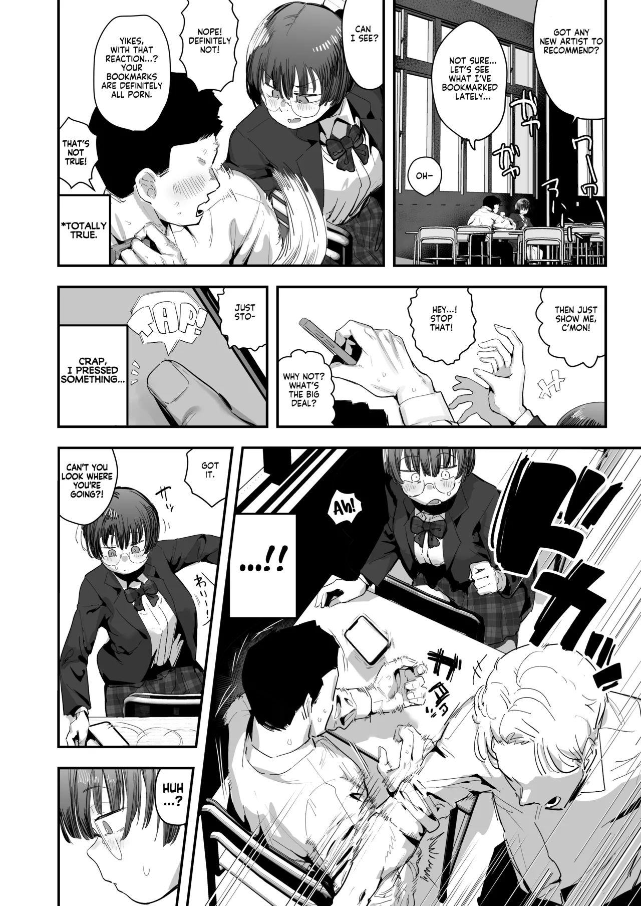 Bokutachi, Seiheki Friend. ~Onna Tomodachi no Aidokusho wa Ore no Daisuki na 'Chin Kagi Ero Manga' deshita~ Zenpen | My best friend was into the "cock-sniffIing doujin" that I love! And now we're pervy sex friends! Part 1 page 3 full