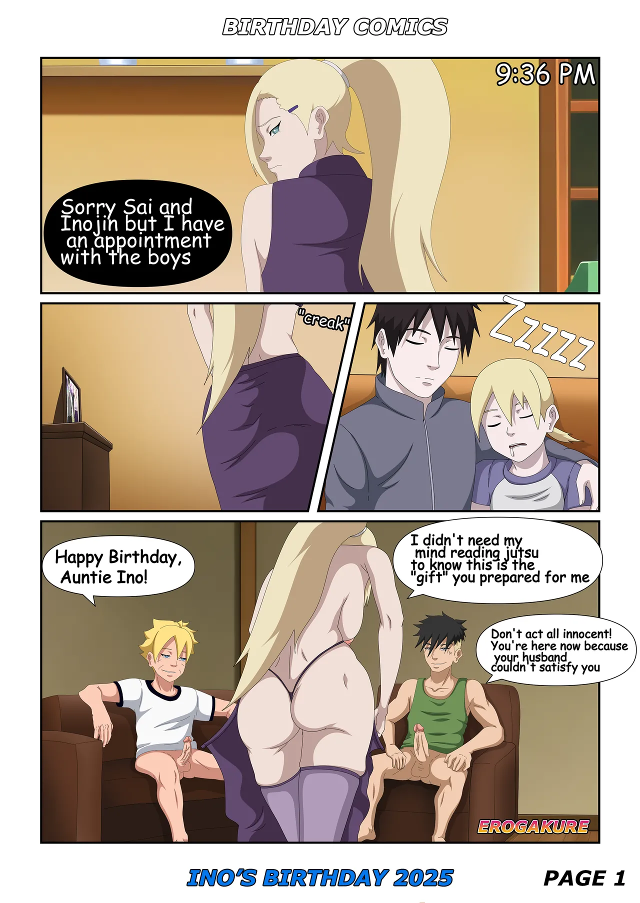 Ino's birthday By Erogakure page 1 full