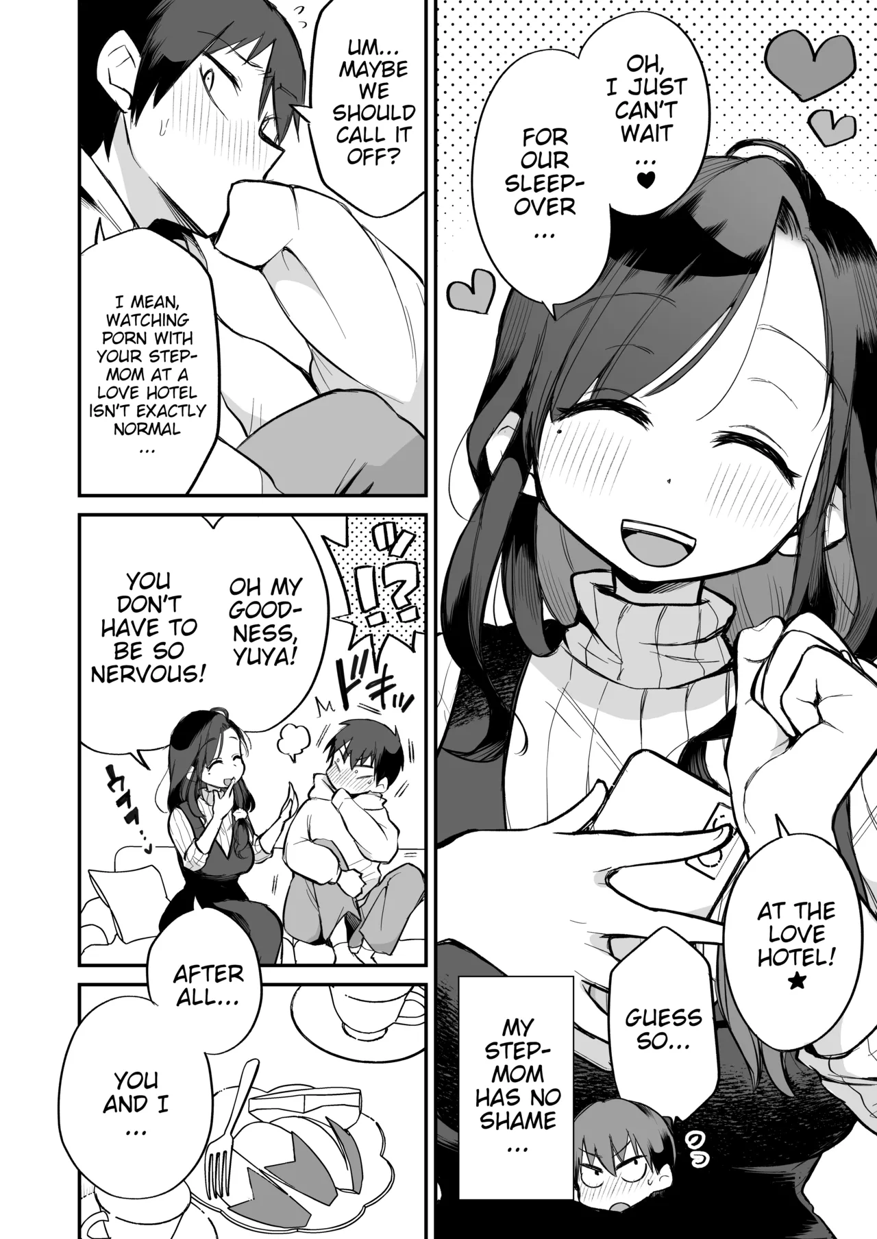 Guigui Kuru Gibo to AV Kanshou ~Love Hotel Hen~ | Watching Porn with my Pushy Stepmom ~The Love Hotel~ page 3 full