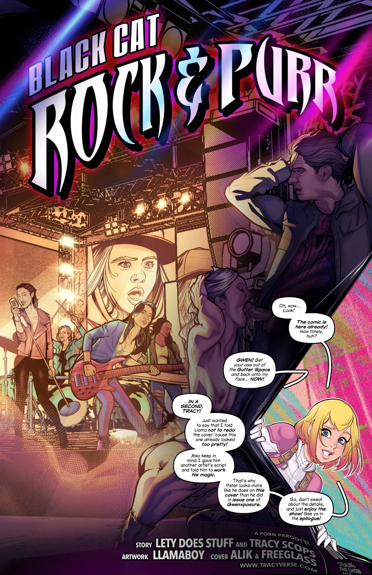 Black cat – Rock & Purr page 1 full