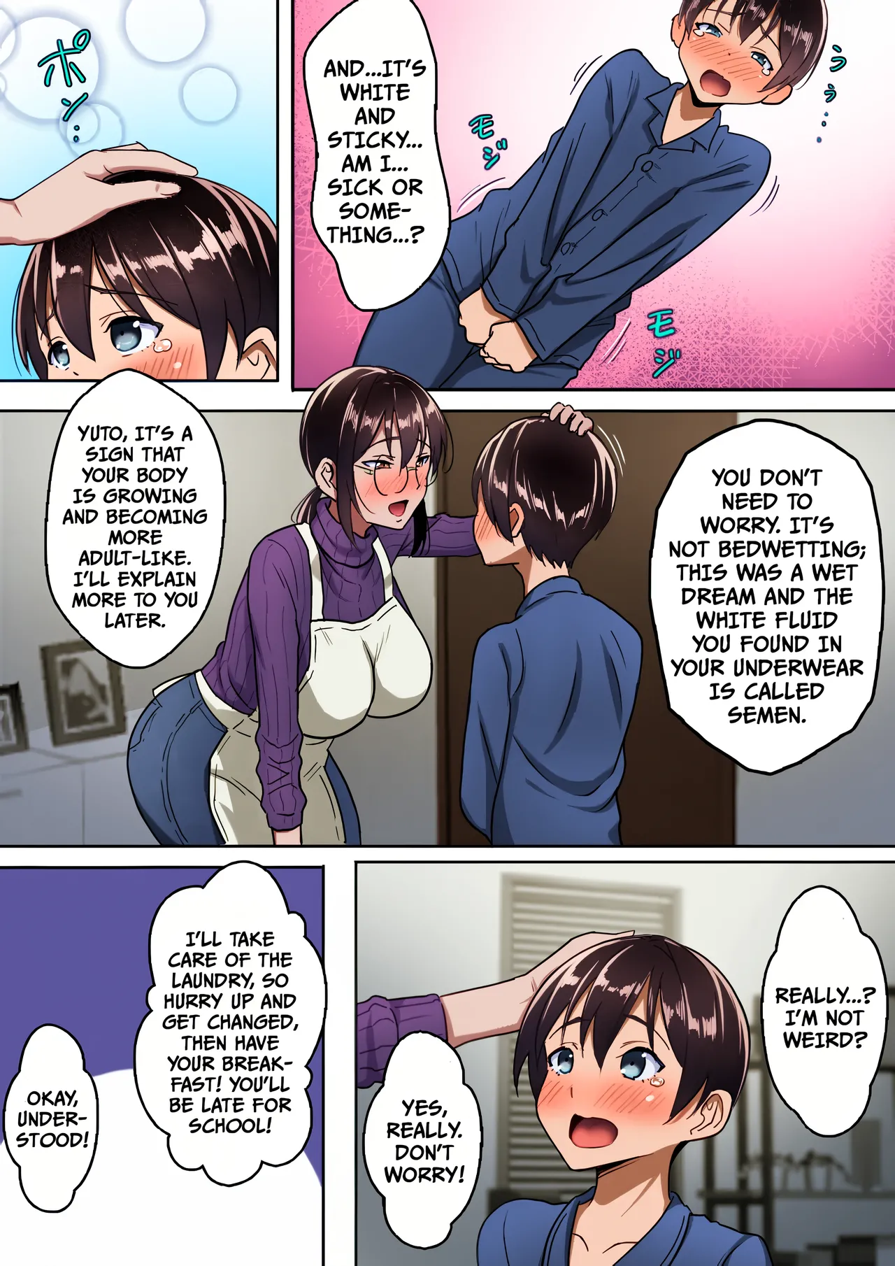 Binbou Gurashi na Boshi Katei no Oyako Koubi wa Kimochi Ii. | Mother & Son Bonding in a Poor Single-Parent Household Feels Good page 5 full