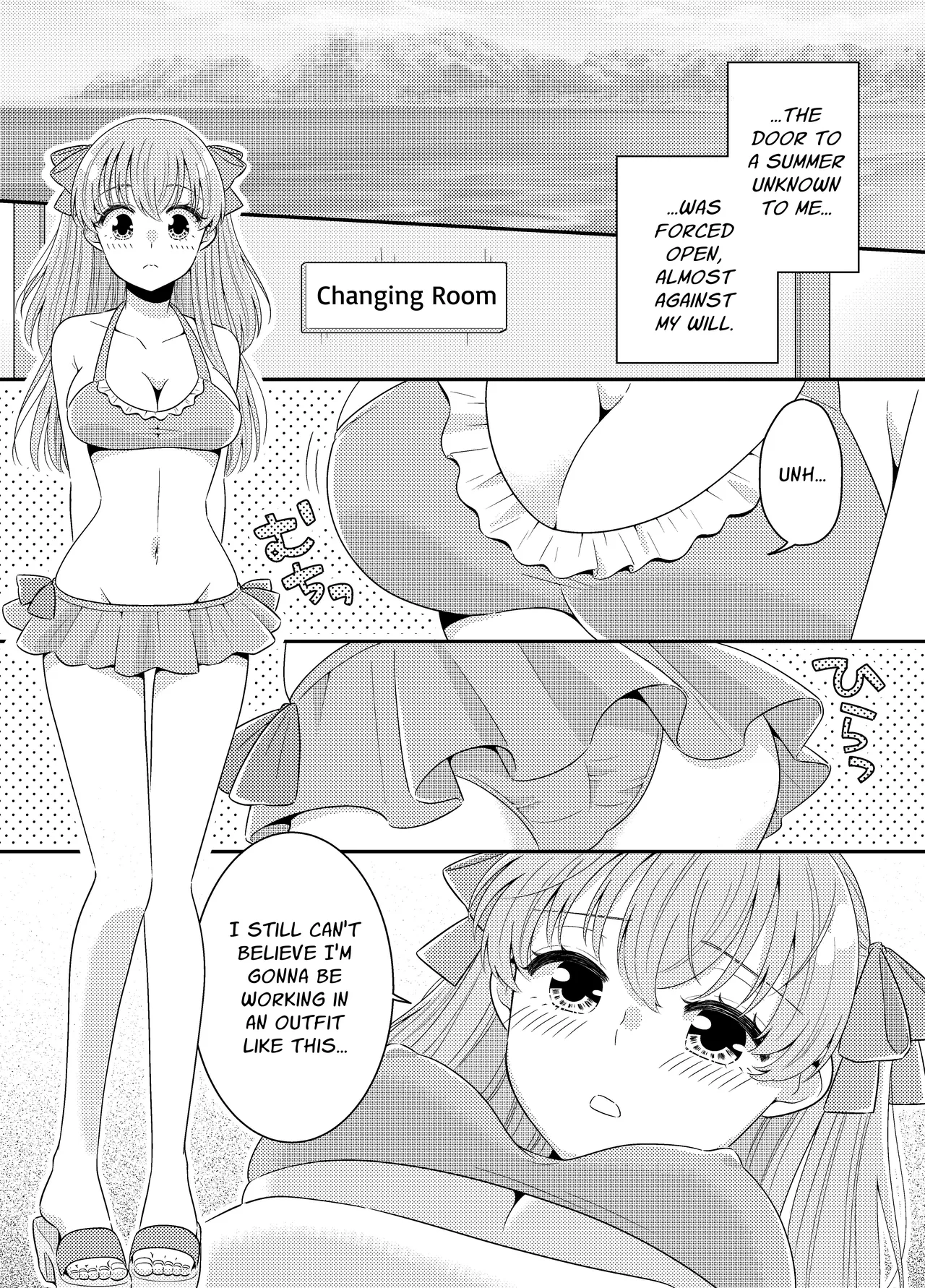 Umi no Ie ni wa Kiken ga Ippai Class no Ano Ko no Oppai Porori | The Beach Hut Has Many Dangers ~Breast Exposure Story~ page 6 full