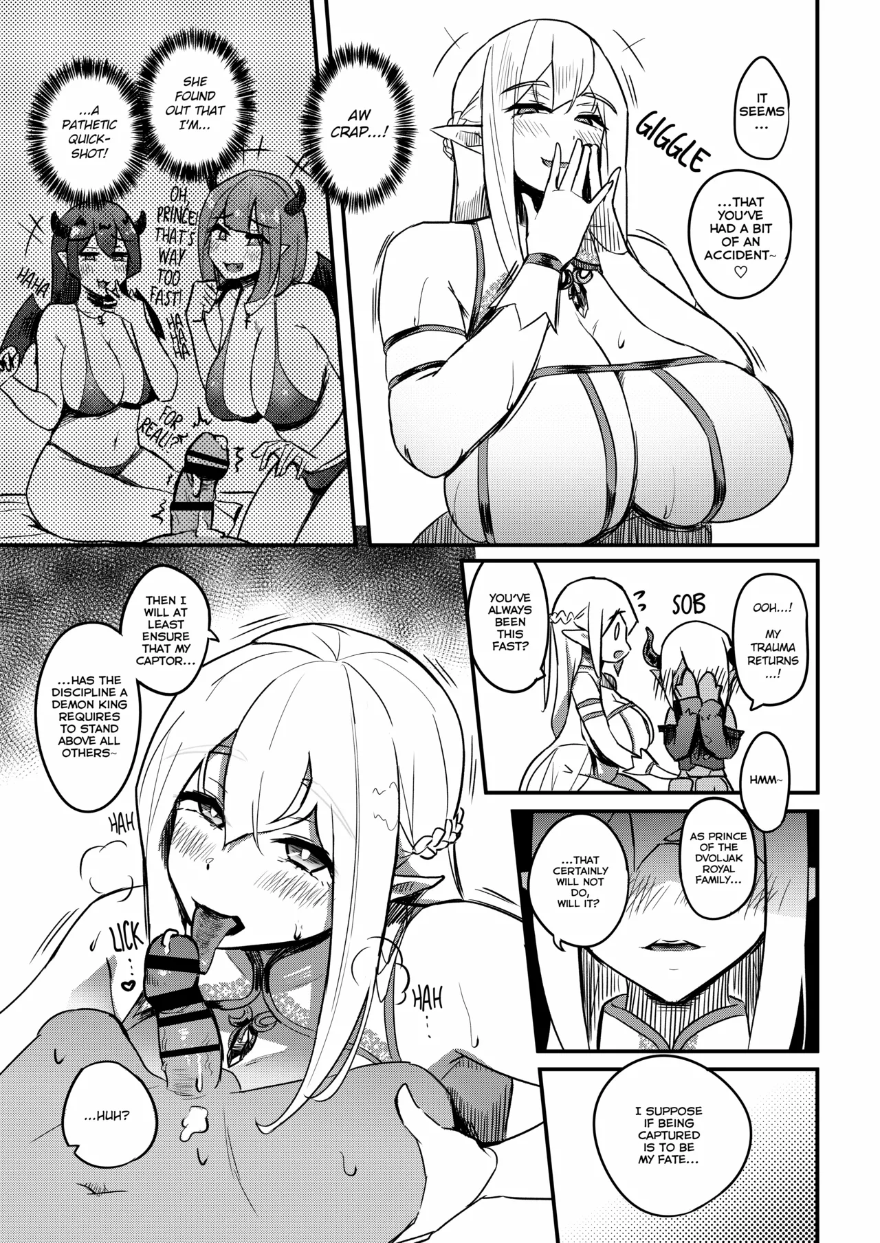 Kusozako Sourou Maou wa Chouanzangata no Mucchi Muchi Elf Mama ni Makeppanashi | The Bratty, Quick-Shot Demon Prince Just Can't Win Against This Thicc Elven Mommy! page 10 full