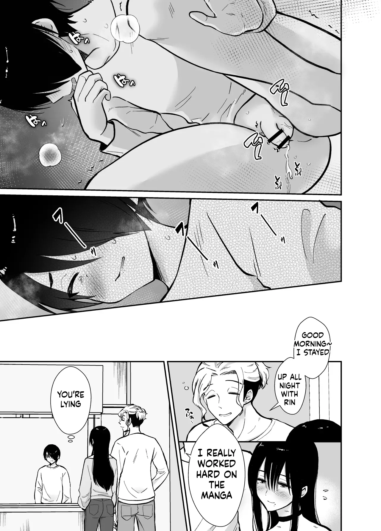 Fallen Women Share House: Rin-kun Edition ~The Story of Two Shy Aspiring Manga Artists Getting Deliciously Devoured by a Playboy~ 2 page 8 full
