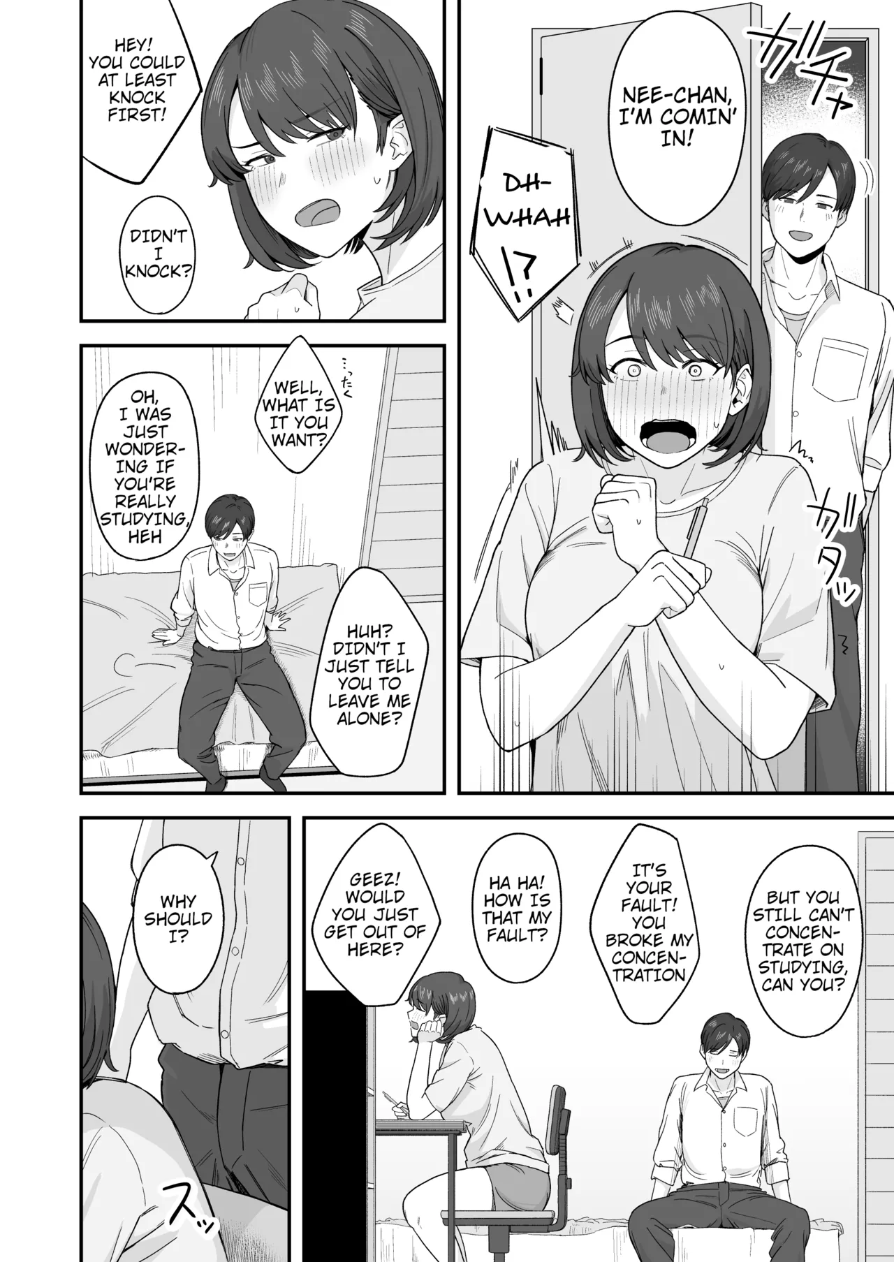 Benkyou ni Shuuchuu Shitai Muttsuri na Ane wa, Karada no Aishou Bacchiri na Otouto no Sasoi o Kotowarenai | The Reluctant Sister Who Wants to Focus On Study Can't Resist Temptation From the Brother She Shares Perfect Body Compatibility With page 6 full