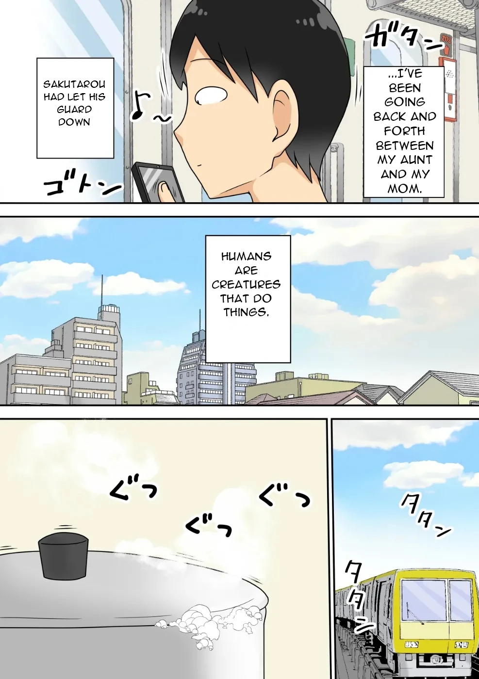 Inkya no Oi to Oba to MAMA to 3P - Introverted Nephew - Threesome with Nephew, Aunt and Mom page 3 full