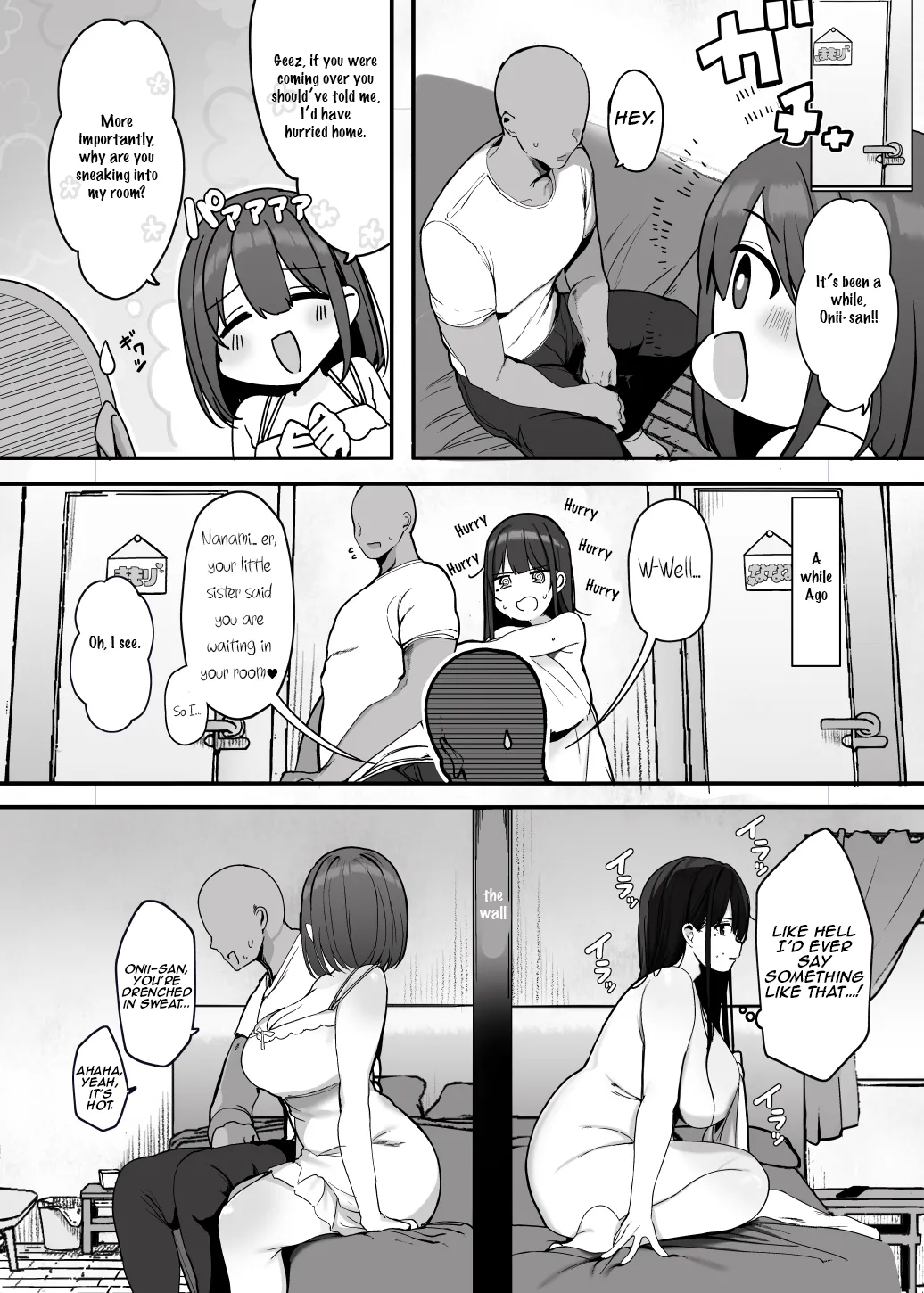 "Nee... Onii-san shimasen ka" | "Hey… wanna do it, Onii-san" page 9 full