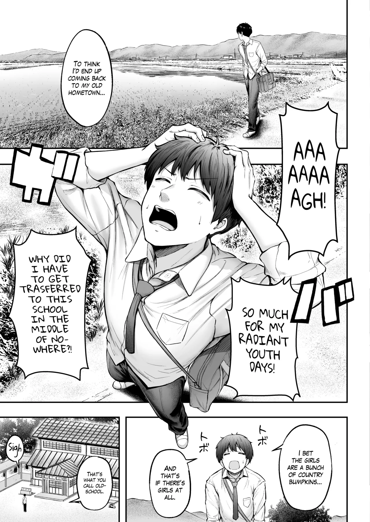 Tenkou Saki no Do-Inaka de Class no Kanojyo Kouho Tachi ga Zenin Hatsujyouki Sugiru | I was Transferred to a Countryside School where all my Female Classmates are in Heat for Me page 3 full