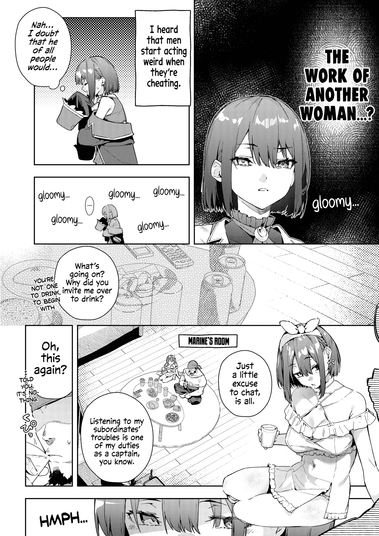 Senchou no Fuwatoro Muriyari Omurice | Eating Marine's Sweet & Fluffy Omurice By Force?! page 3 full