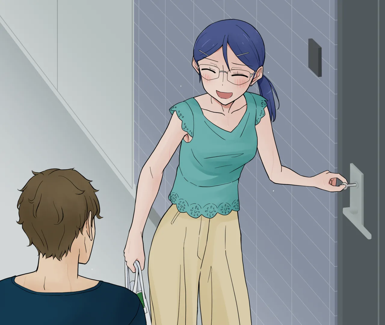 The polite woman with glasses next door page 4 full