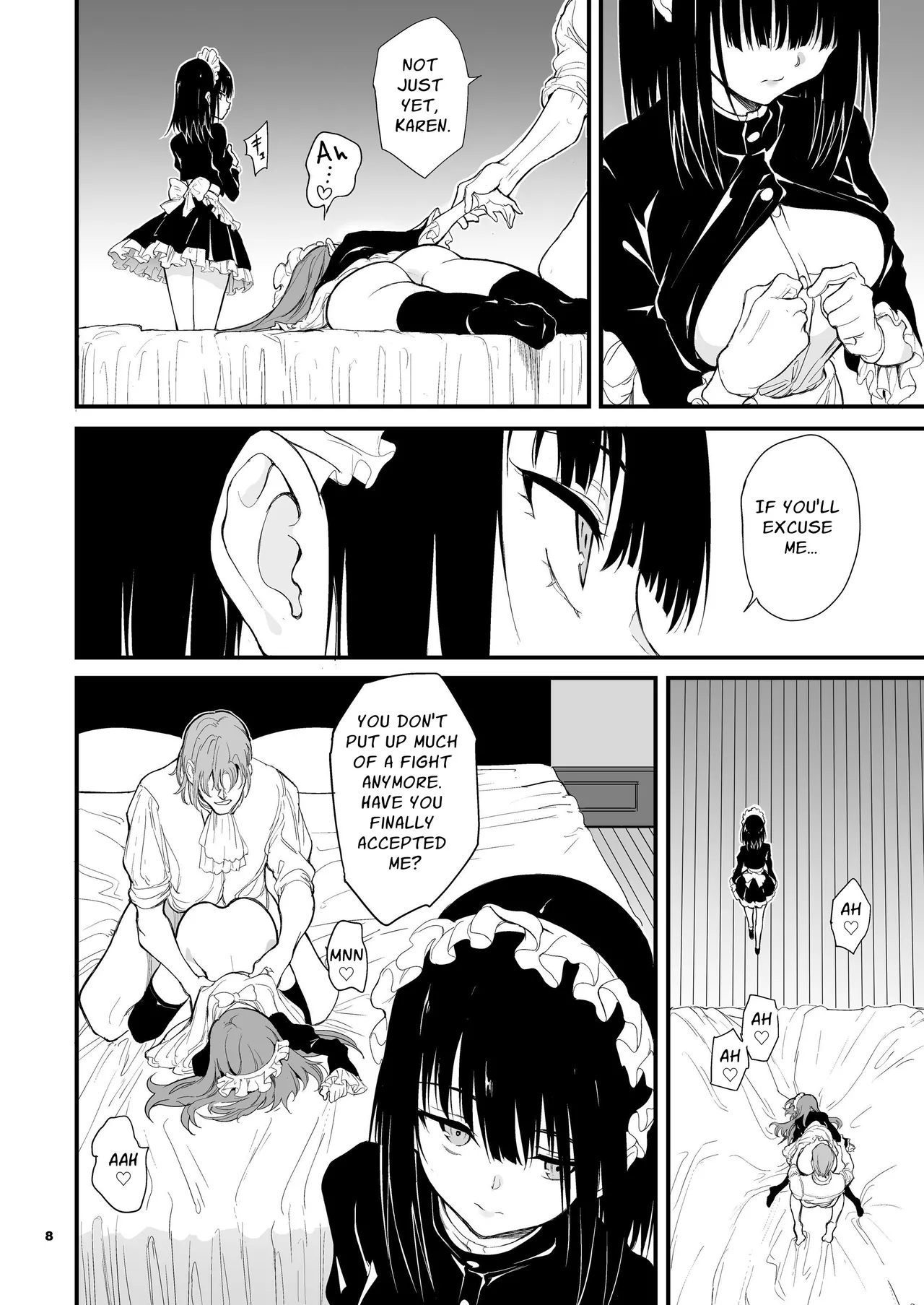 Maid Kyouiku. 8 -Botsuraku Kizoku Rurikawa Tsubaki- | Maid Education 8 - Fallen Aristocrat Rurikawa Tsubaki page 8 full