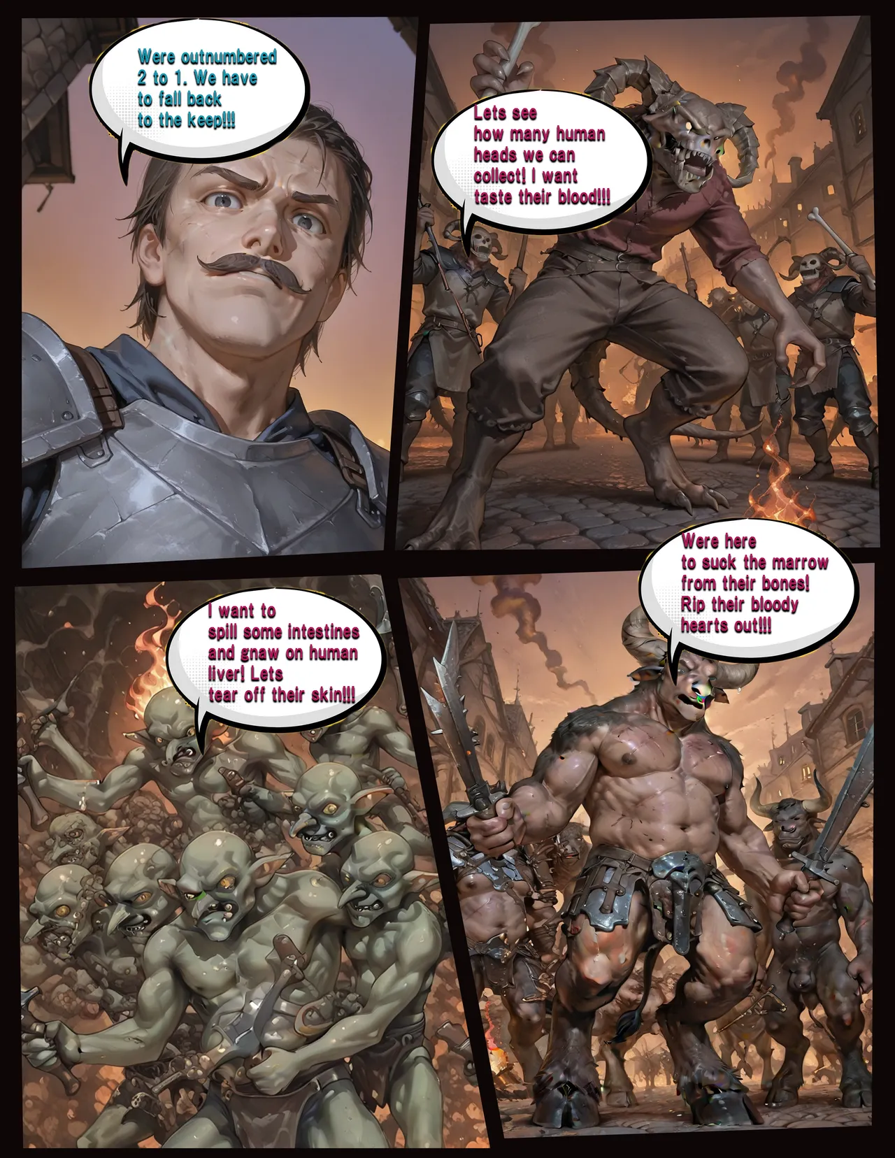 Ayumi - The Kindom's Walls Fall Down - Monster Ganbang page 3 full