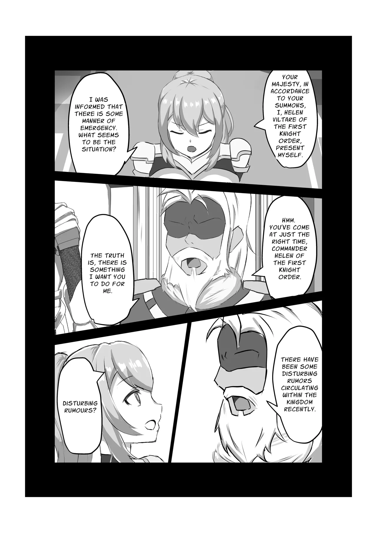 Futanari Onna Kishi, Zako Chinpo Naburare Renzoku Shasei de Buzama ni Inma Ochi suru | Futanari Knightess Has Her Weakling Dick Tormented and Brought To Climax Over and Over Again, She Abysmally Falls To The Dark Side page 3 full