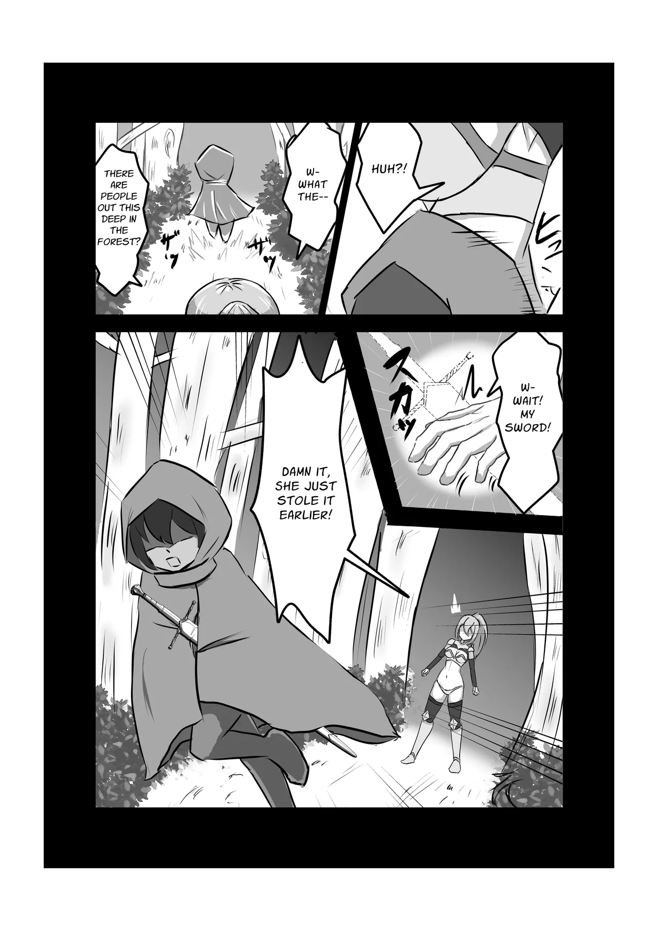 Futanari Onna Kishi, Zako Chinpo Naburare Renzoku Shasei de Buzama ni Inma Ochi suru | Futanari Knightess Has Her Weakling Dick Tormented and Brought To Climax Over and Over Again, She Abysmally Falls To The Dark Side page 6 full