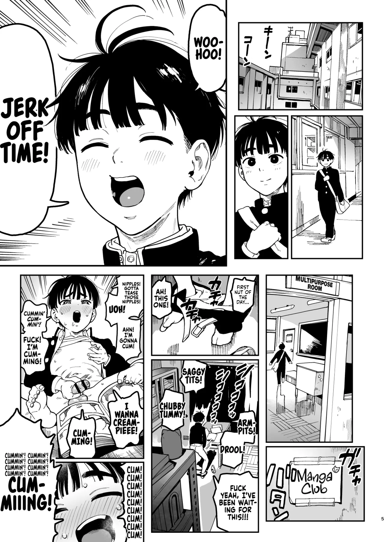 Haruta-kun wa Manken no Omocha | How Haruta Became the Manga Club's Plaything page 5 full