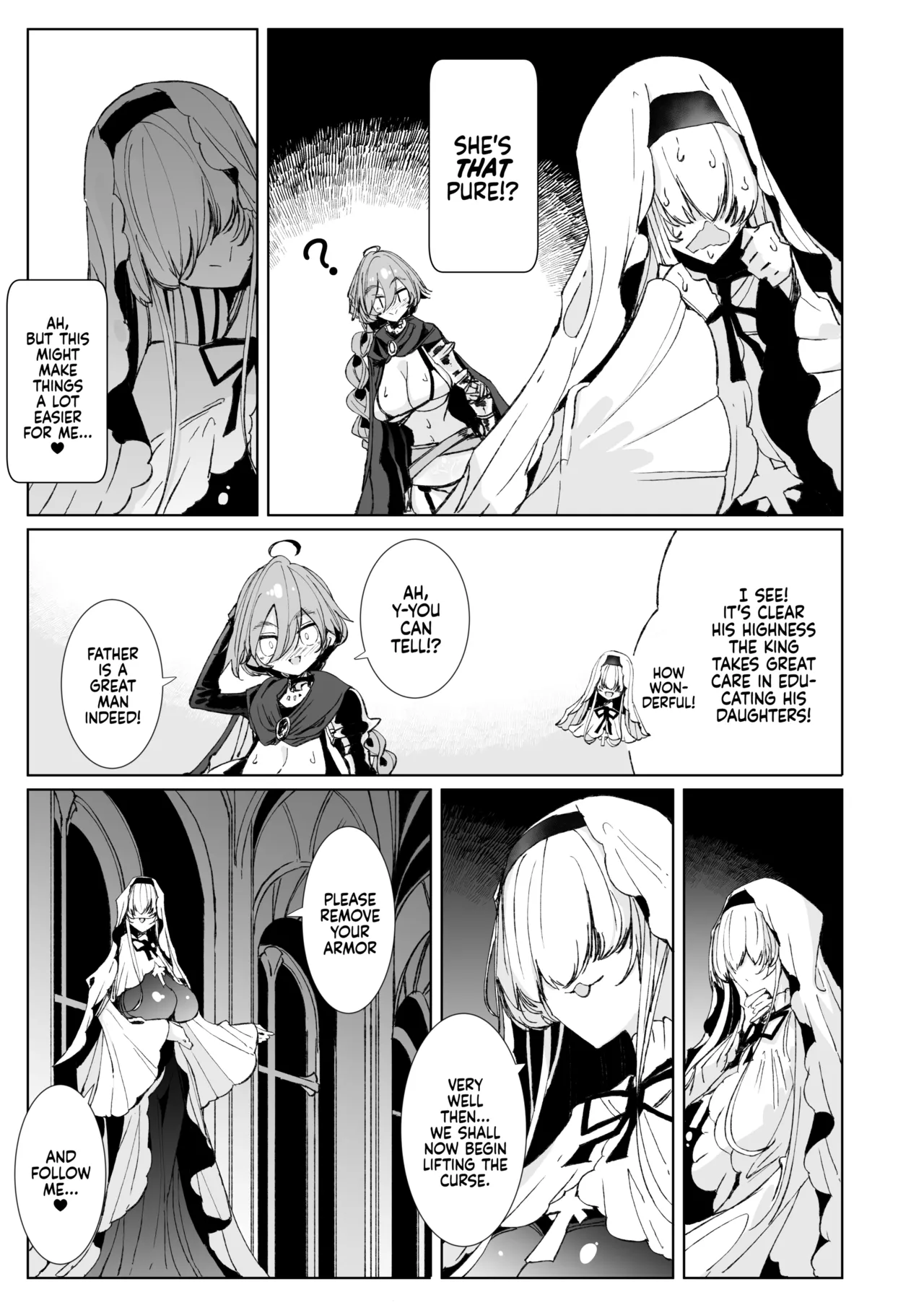 The Marked Oblivious Princess Knight and the Succubus Sister's All-You-Can-Eat Lesbian Oil Massage page 10 full