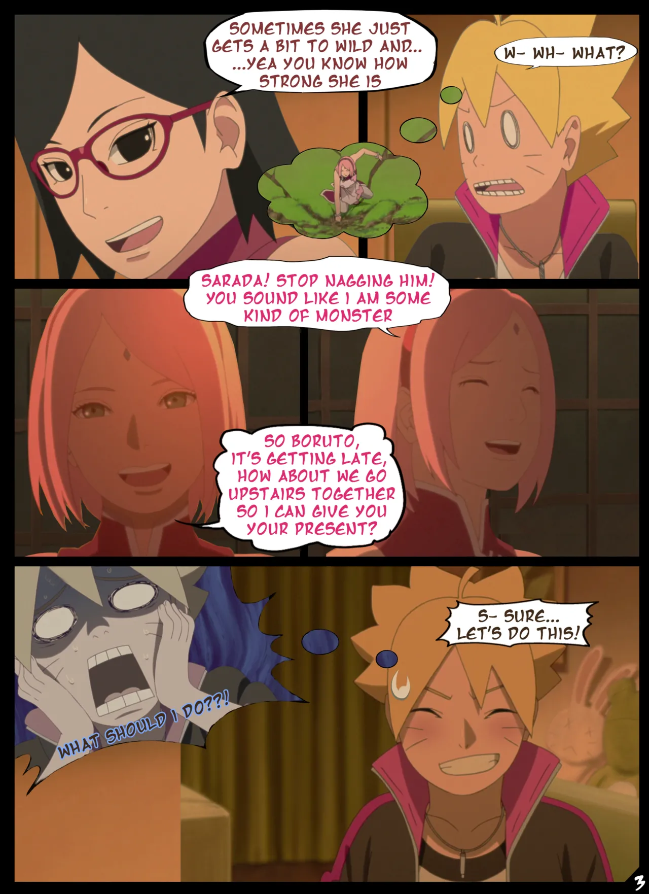 Boruto's Birthday Clash 1 & 2 page 4 full