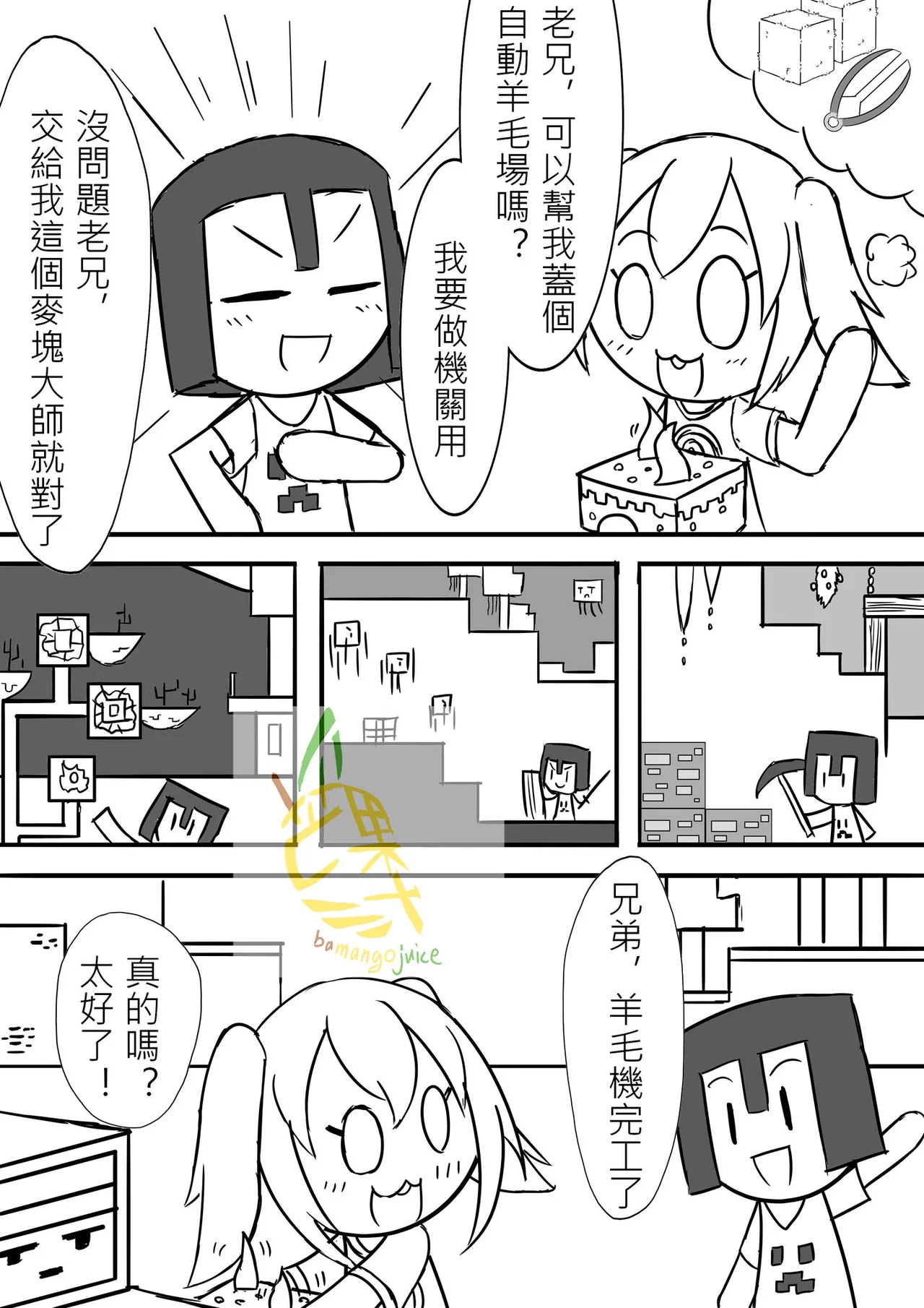 Bamangojuice comic: wool-shearing machine? page 2 full