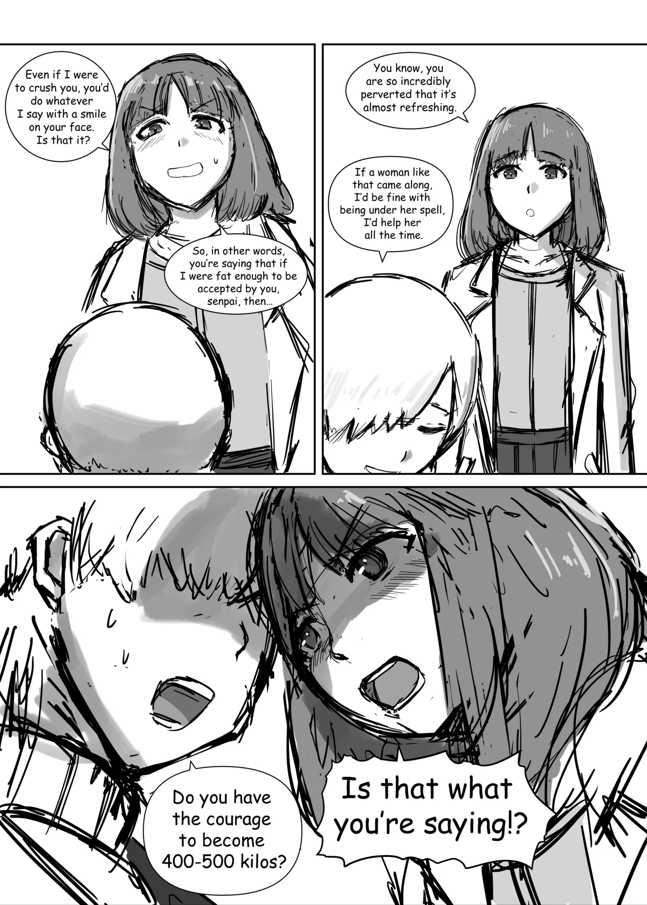 Getting fat to force you to take care of me page 2 full