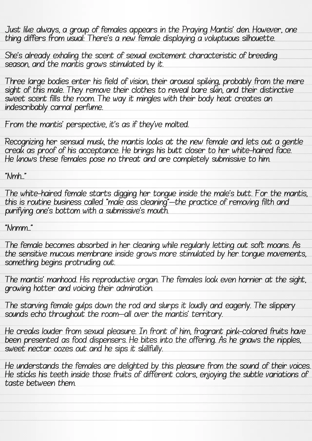 Misuke's Short Stories 30 - Sasara & Mantises page 2 full