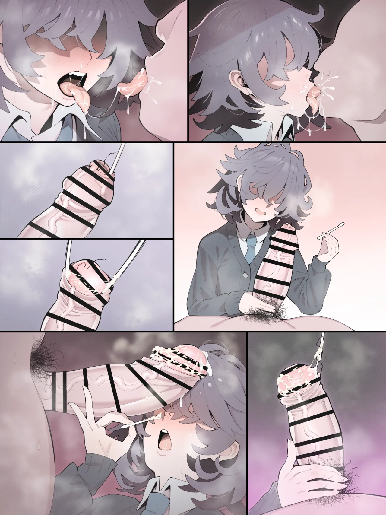 メカクレ義妹の朋子ちゃんでチンカス綿棒 page 3 full