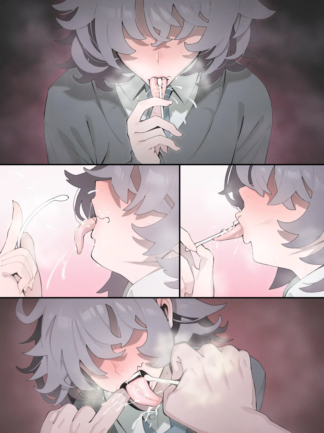 メカクレ義妹の朋子ちゃんでチンカス綿棒 page 4 full