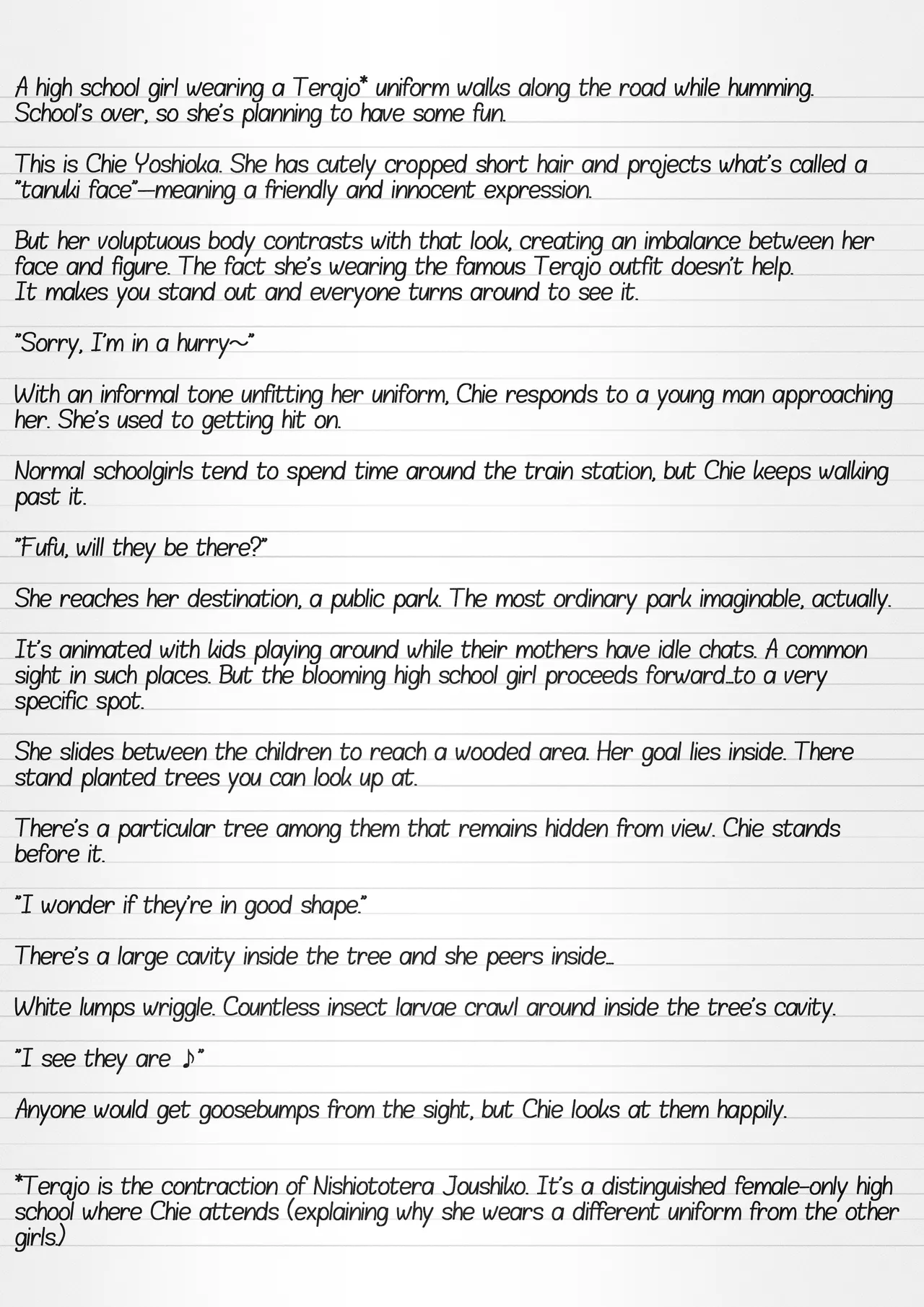 Misuke's Short Stories 29 - Chie & Flower Chafers page 2 full