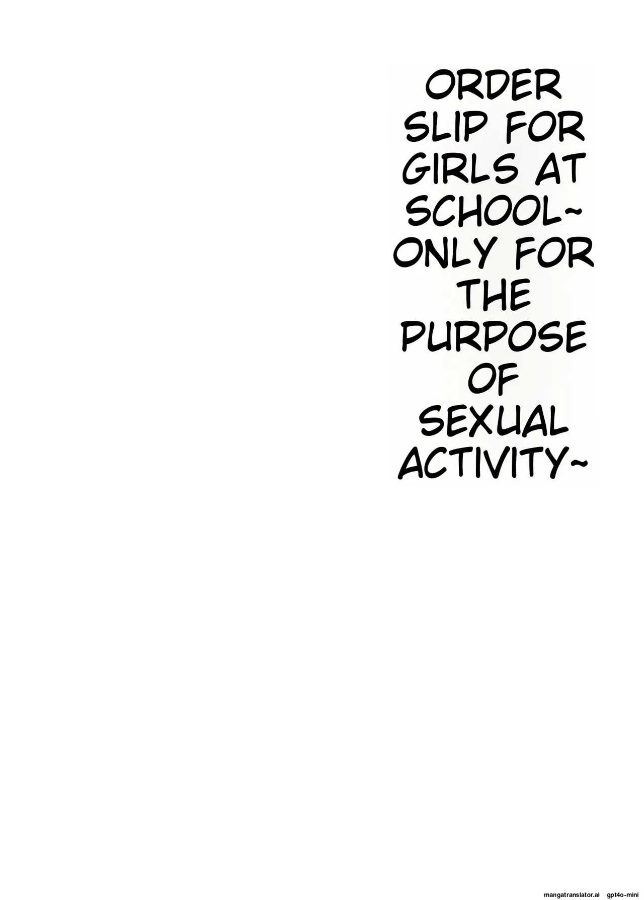 Gakkou no Joshi o Chuumon Dekiru Denpyou ~Tadashi Seikoui Mokuteki ni Kagiru~ page 2 full