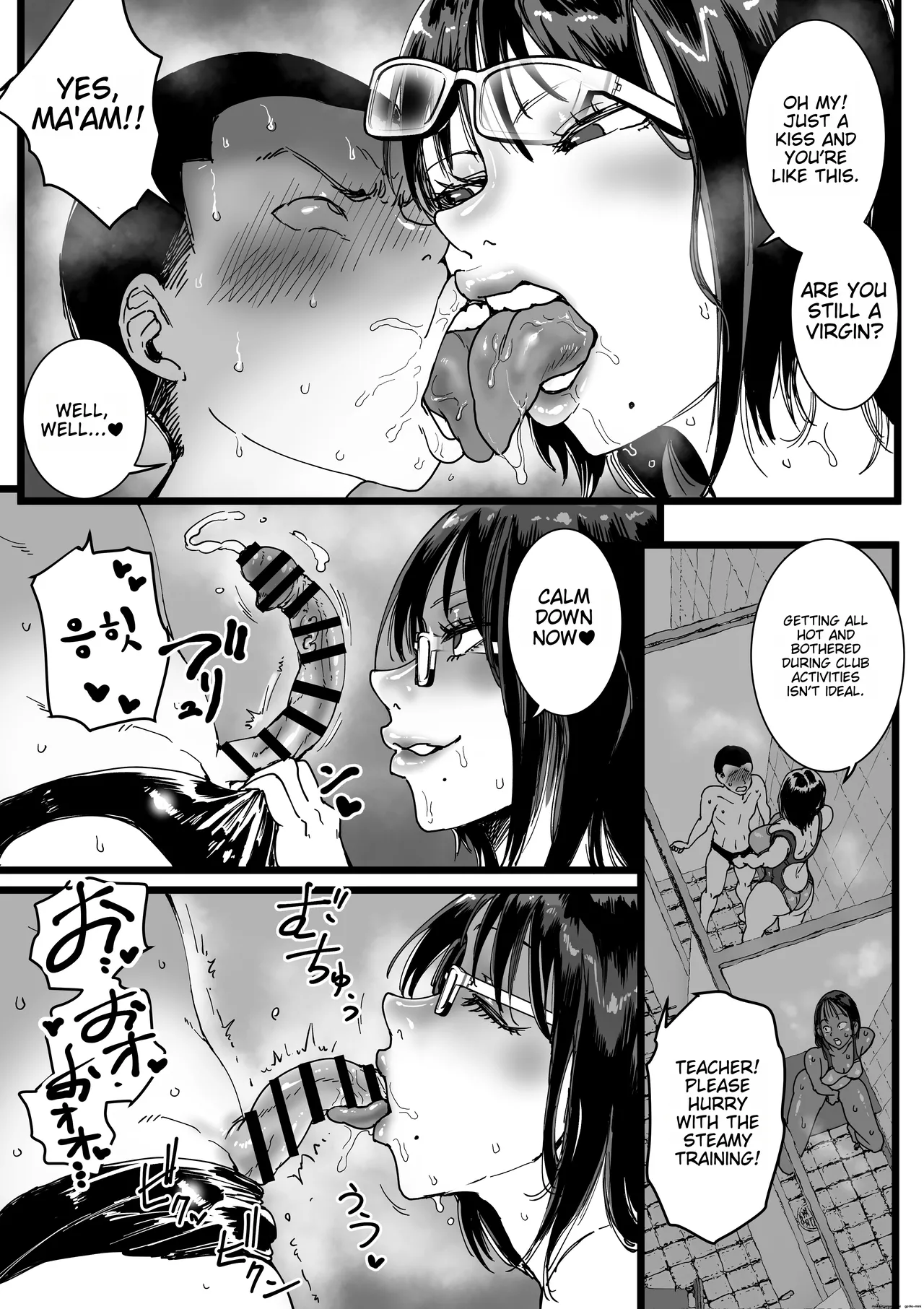 Amane-san - The Lascivious Female Teacher's Nest: The Pool Shower is a Sex Room page 8 full