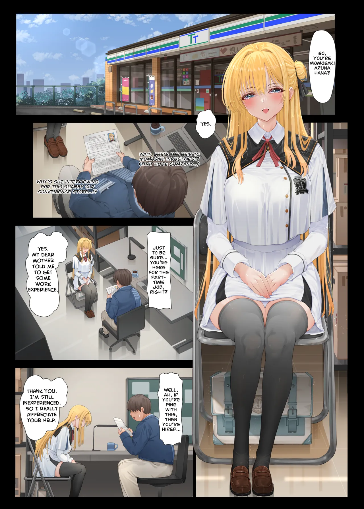 Tenchou... Tsugi wa Shippai Shimasen karaa... | Manager... I won't let you down again... page 2 full