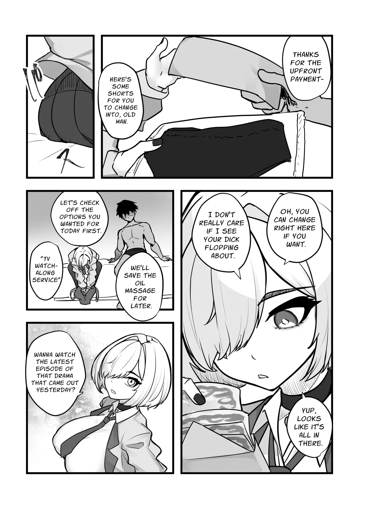 Aiso no Warui Haken Rifure Joshi ga Jitsu wa Nagachichi JK deshita | The Unsocialable Girl working at the Outcall Reflexology Salon is actually a JK with Huge Breasts page 5 full
