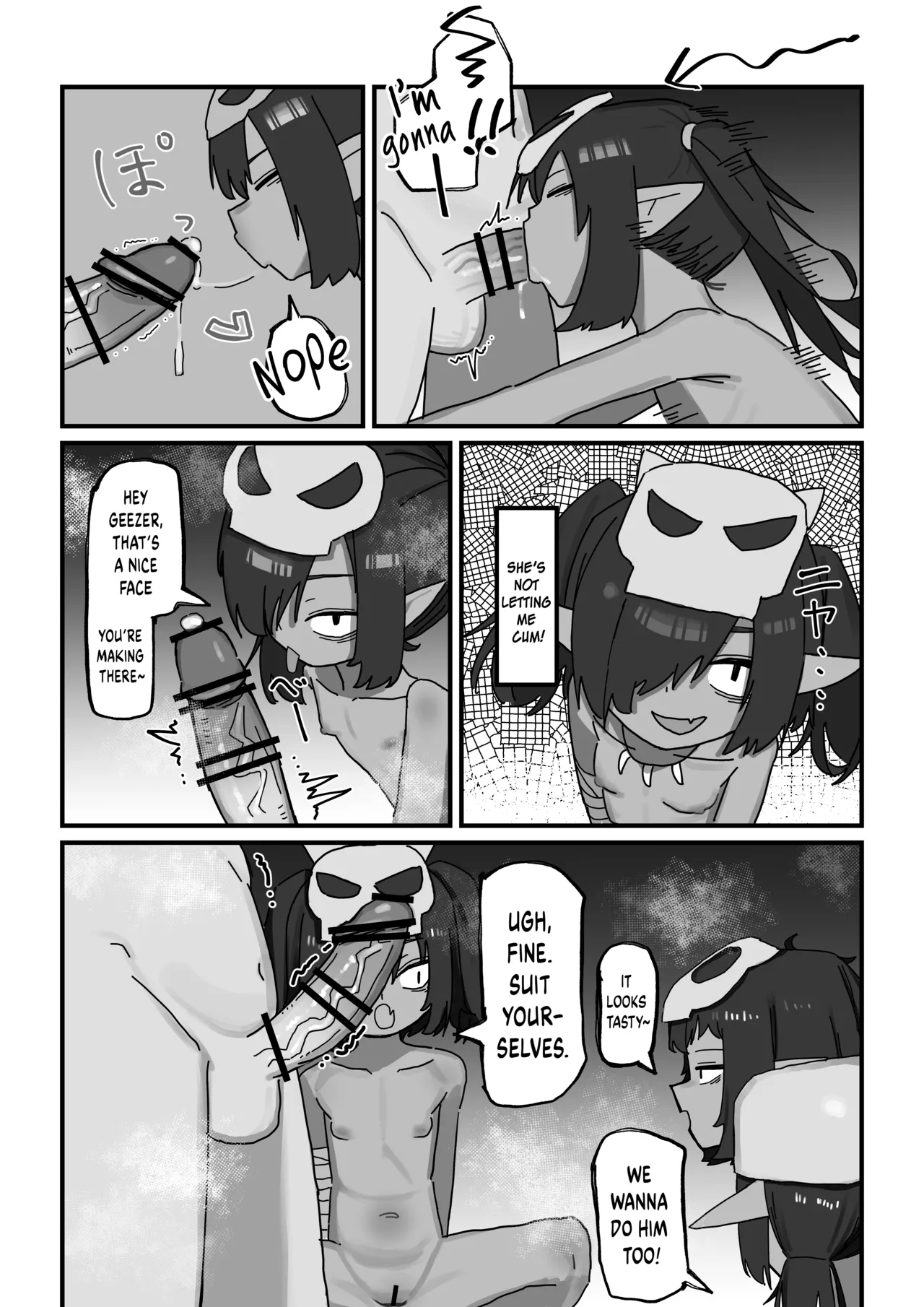Mesu Goblin vs Tei Level Zako Ossan Bokensha - The Bratty Goblins VS the Loser Adventurer page 8 full