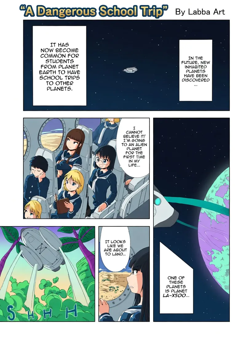 Dangerous Trip by Labba Art - AI Colored page 1 full