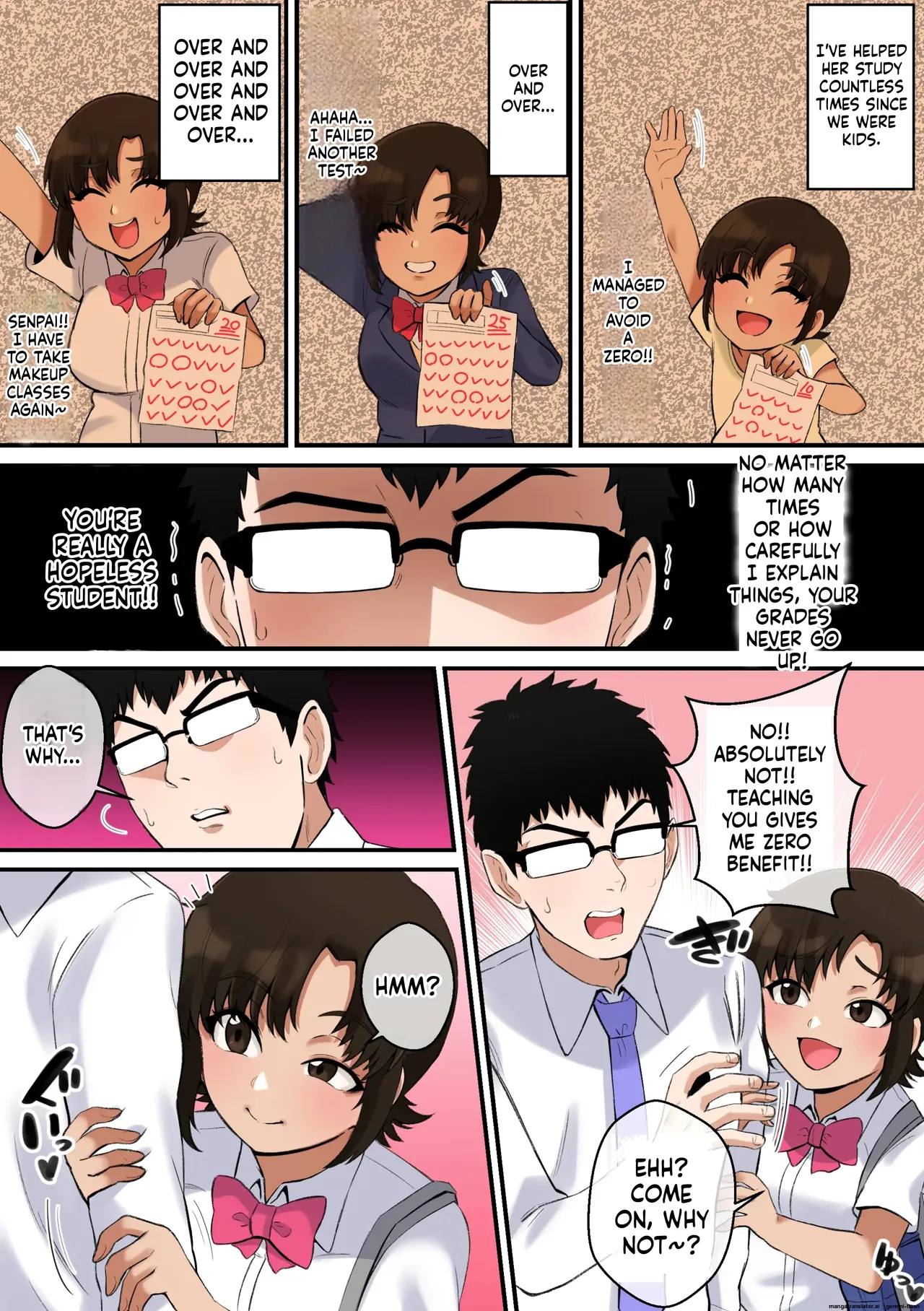 Namaiki Aho Kouhai no Paizuri no Mae de wa Baka ni Naru Boku page 4 full