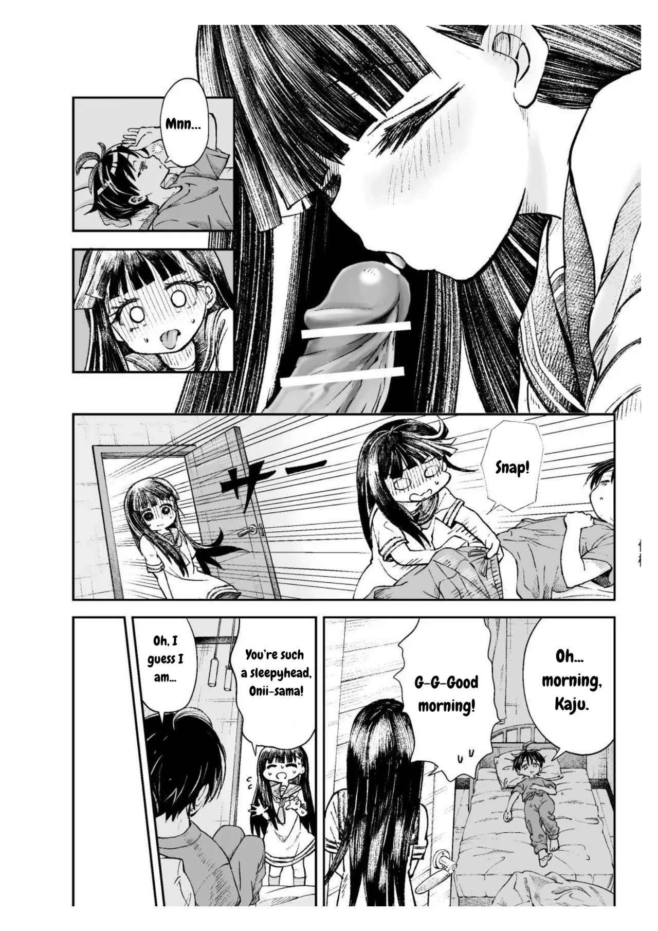Kaju’s Secretly Taking Big Brother’s First Time. page 9 full
