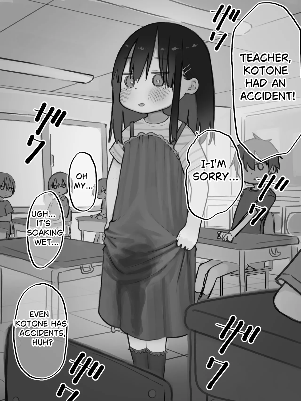 Girl stripped of wet clothes page 1 full