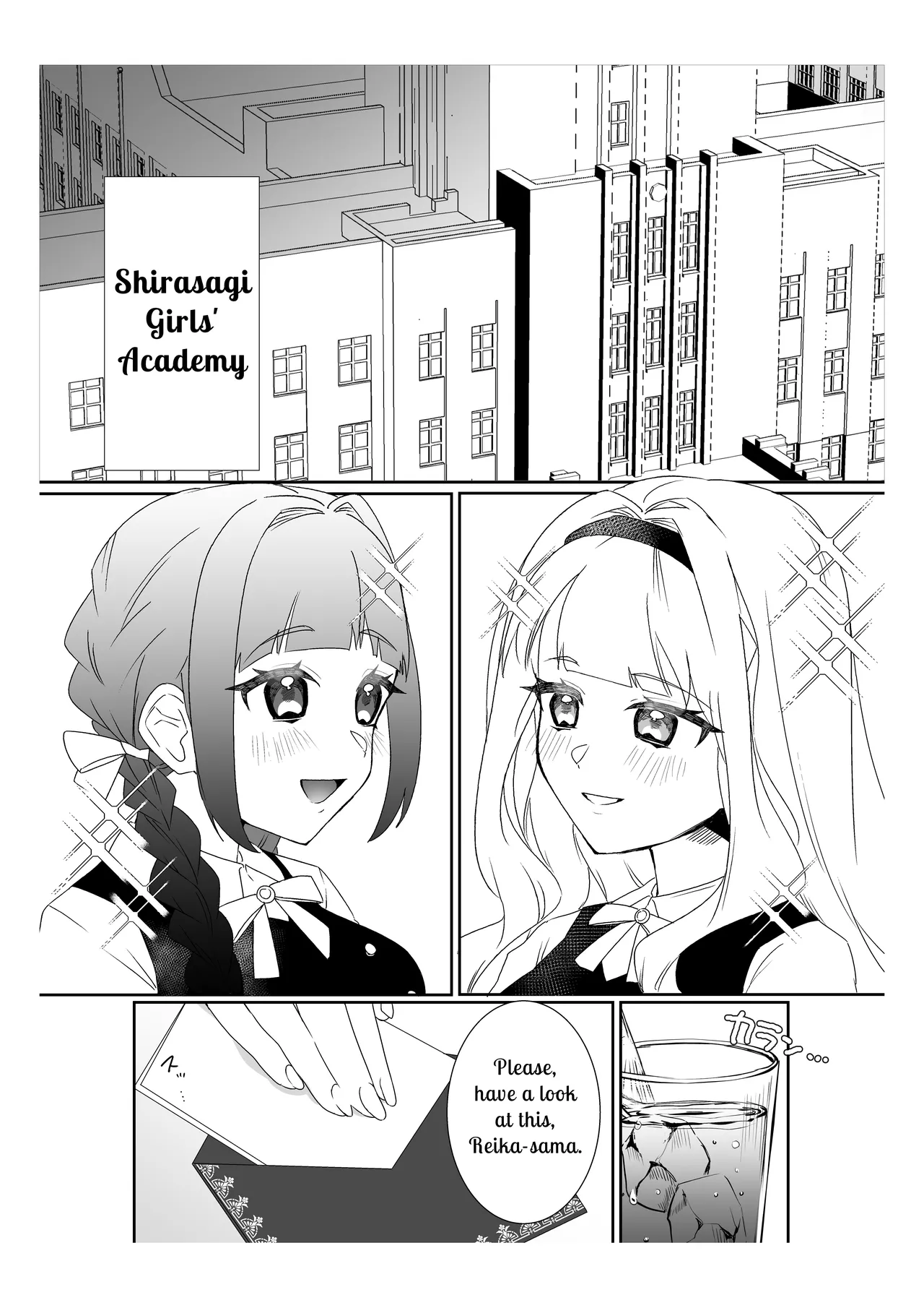 Saimin Ojou-sama ~Yuri Couple wo Osou Otoko-tachi no Yokubou~ | Mindless Maidens ~A Lesbian Couple Assailed By Male Desire~ page 2 full