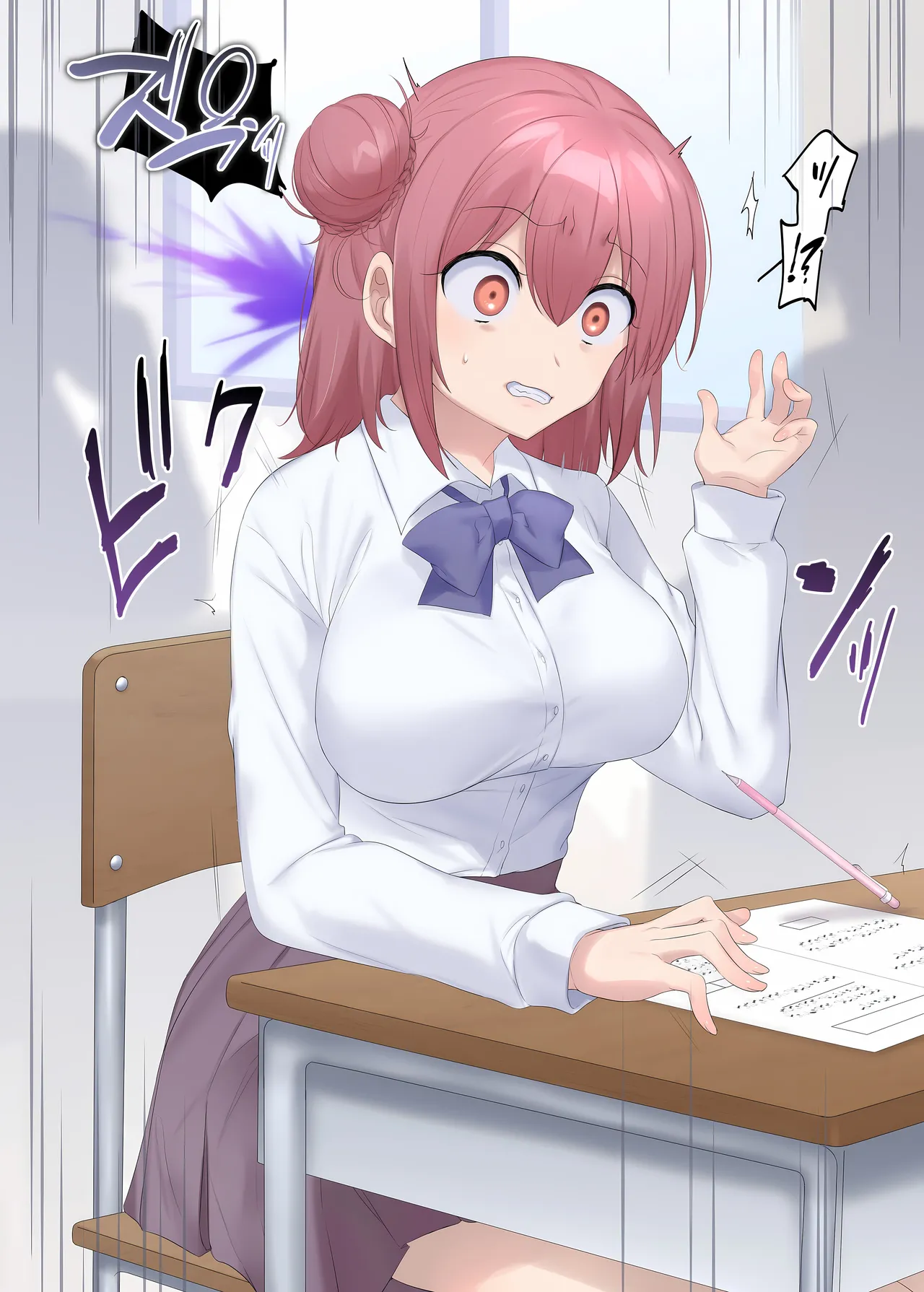 Tesuto-chū ni hyōi sareta onna no ko no…♡ | A Girl Who Got Possessed During a Test…♡ page 3 full